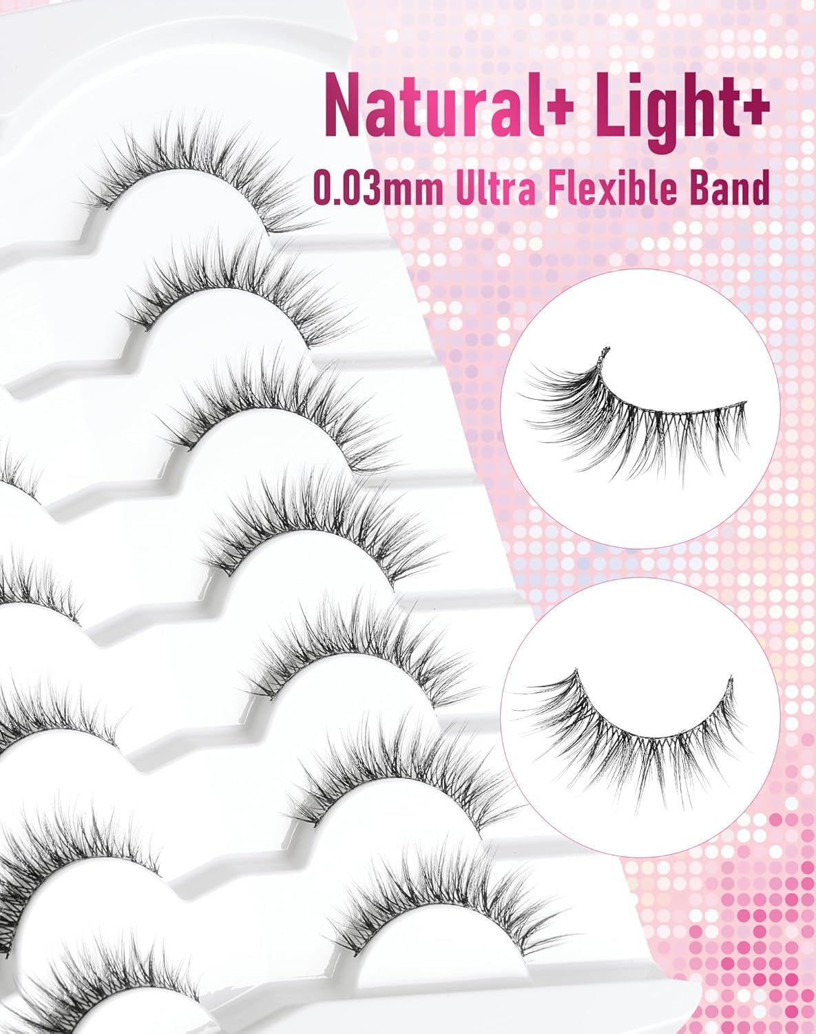 Lashes Eyelashes False Eyelashes Cat Eye Lashes Wispy Lashes Mink Lashes Natural Lashes Fake Lashes Fake Eyelashes Eye Lashes 7 Pairs,  Lashes #Danica