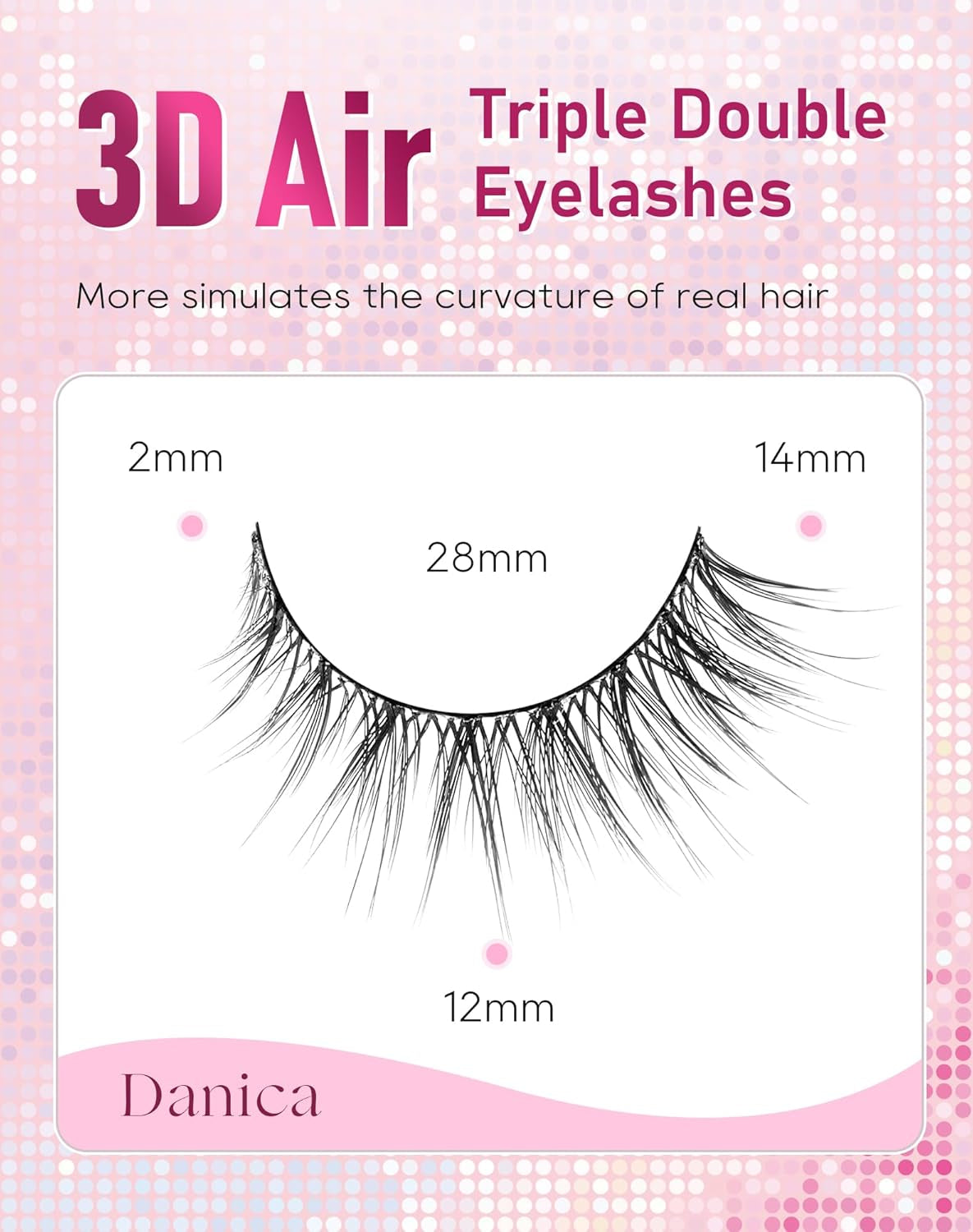 Lashes Eyelashes False Eyelashes Cat Eye Lashes Wispy Lashes Mink Lashes Natural Lashes Fake Lashes Fake Eyelashes Eye Lashes 7 Pairs,  Lashes #Danica