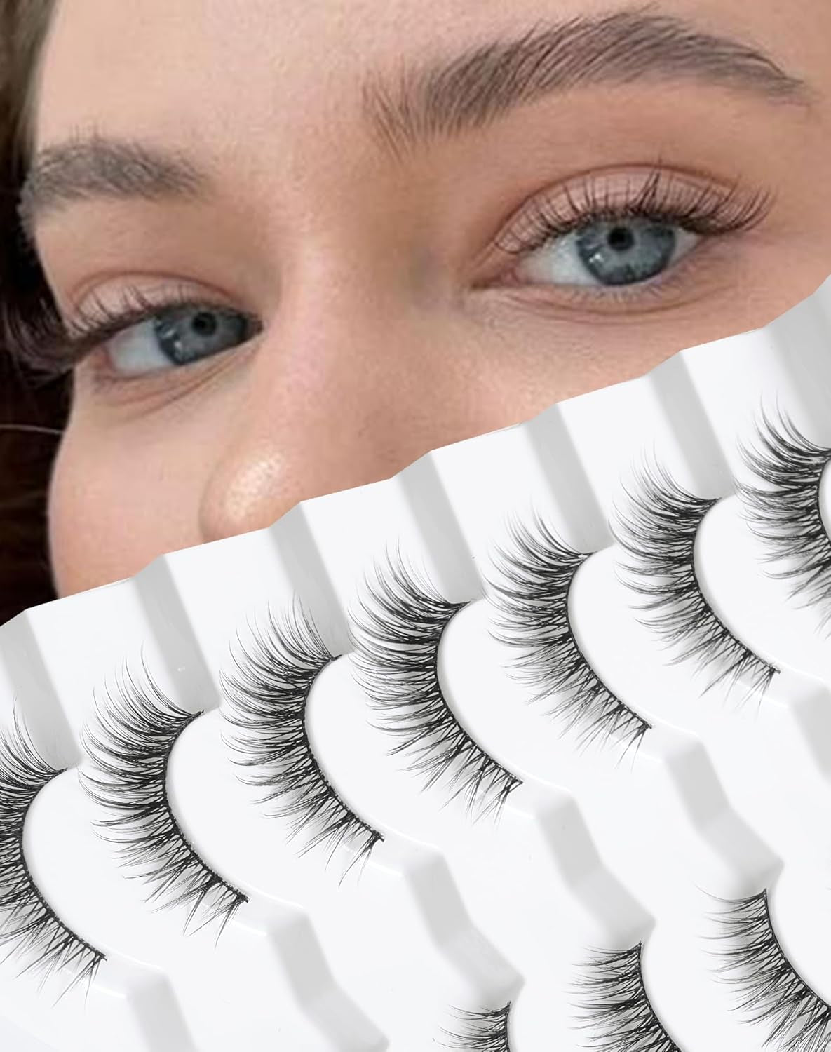 Lashes Eyelashes False Eyelashes Cat Eye Lashes Wispy Lashes Mink Lashes Natural Lashes Fake Lashes Fake Eyelashes Eye Lashes 7 Pairs,  Lashes #Danica