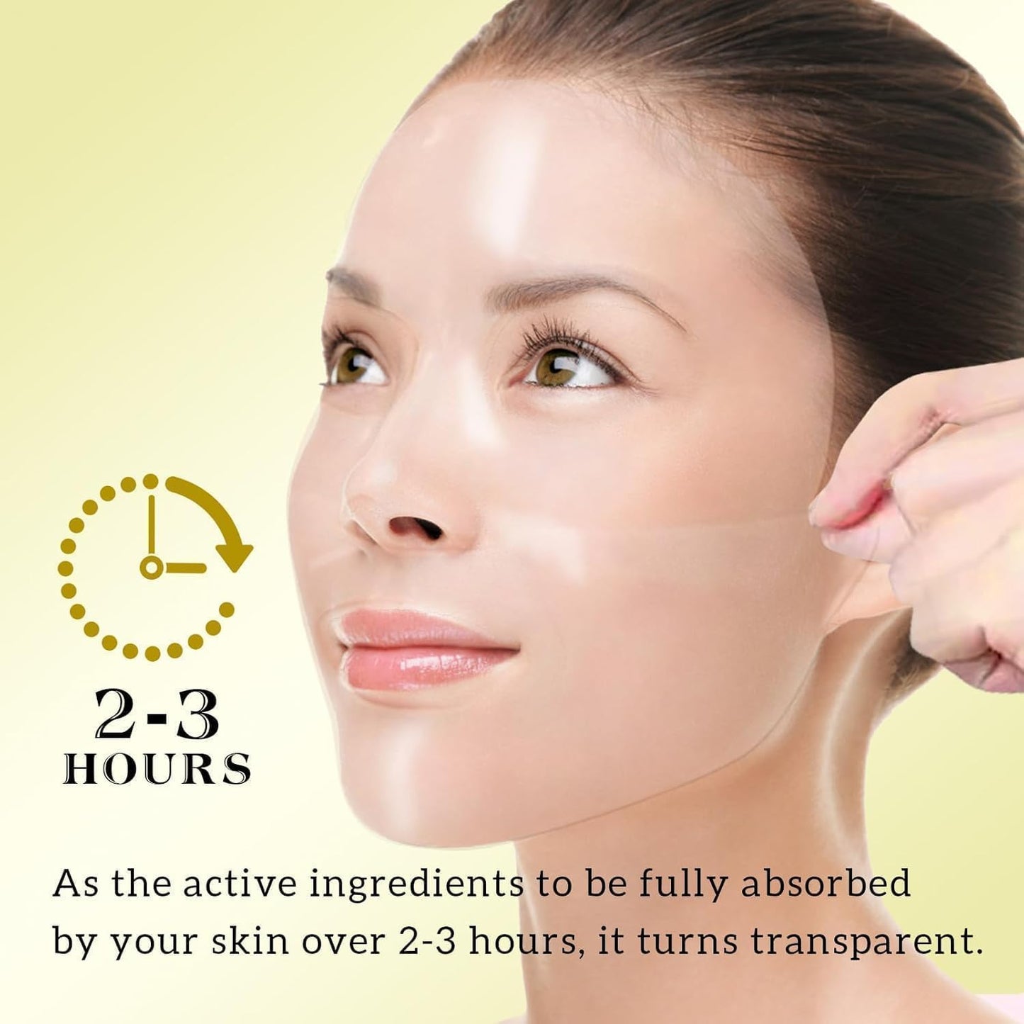 Bio-Collagen Real Deep Mask 34Gx17Ea, Deep Collagen Anti-Wrinkle Lifting Overnight Mask, Hydrating Hydrogel Mask with Low Molecular Weight Collagen - Pore Minimizing, Elasticity, Firming, Moisturizing