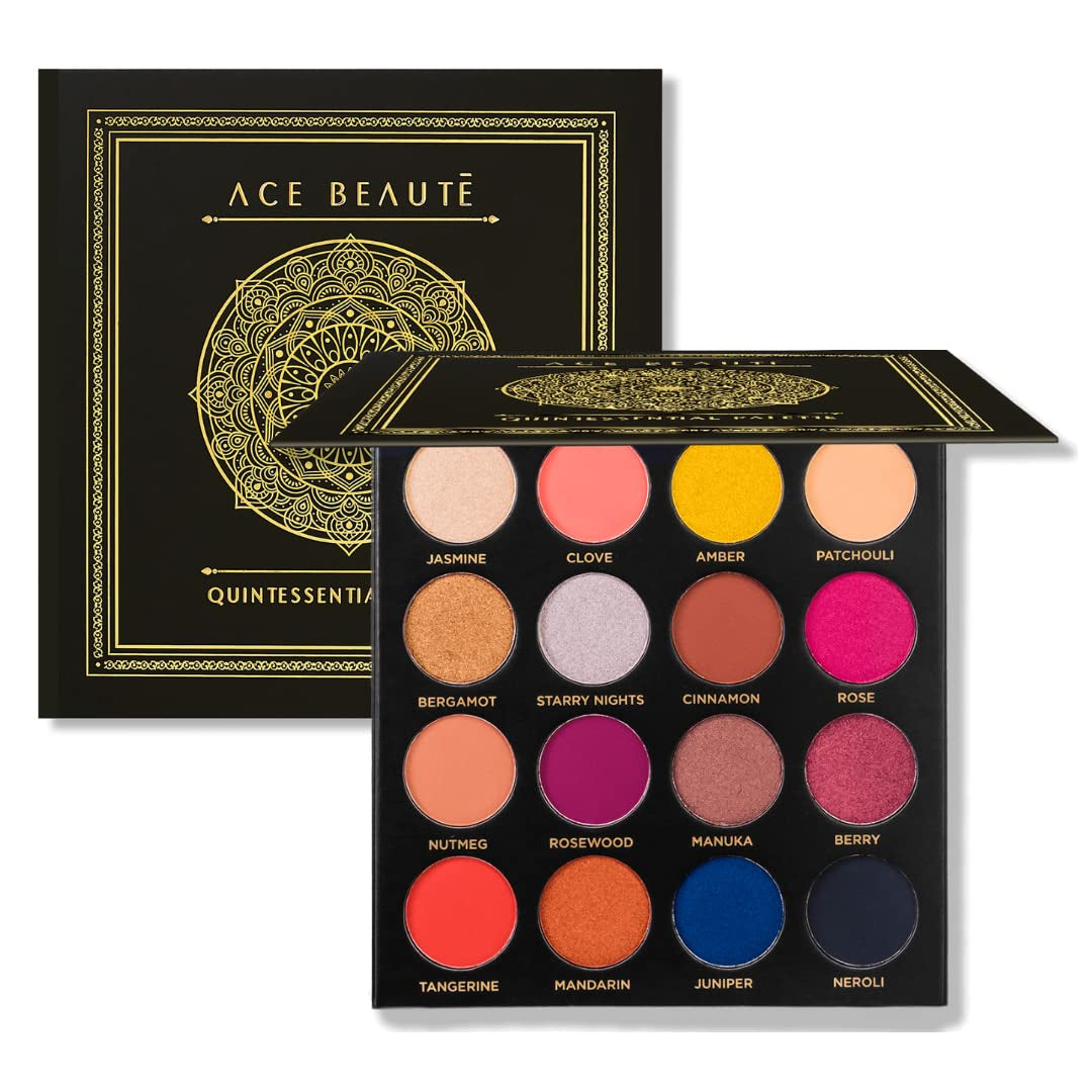 Quintessential Eyeshadow Palette - Highly Pigmented Easy to Blend Long Lasting Non Greasy Smudge Free Matte & Shimmer Shadow