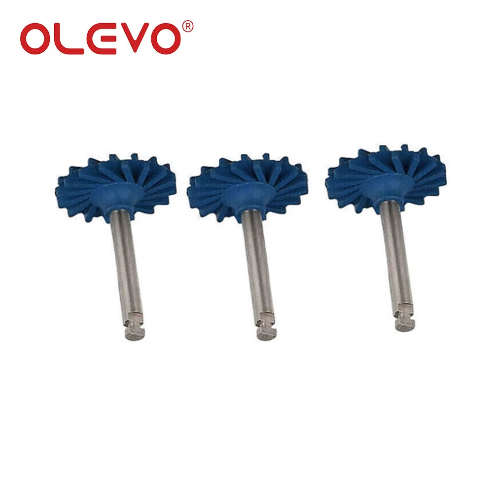 3/6 Pcs Dental Rubber Diamond Polisher Composite Resin Polishing Disc Wheel Kit Brush Burs High Gloss Polishing RA 2.35Mm