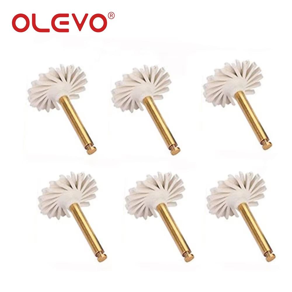 3/6 Pcs Dental Rubber Diamond Polisher Composite Resin Polishing Disc Wheel Kit Brush Burs High Gloss Polishing RA 2.35Mm
