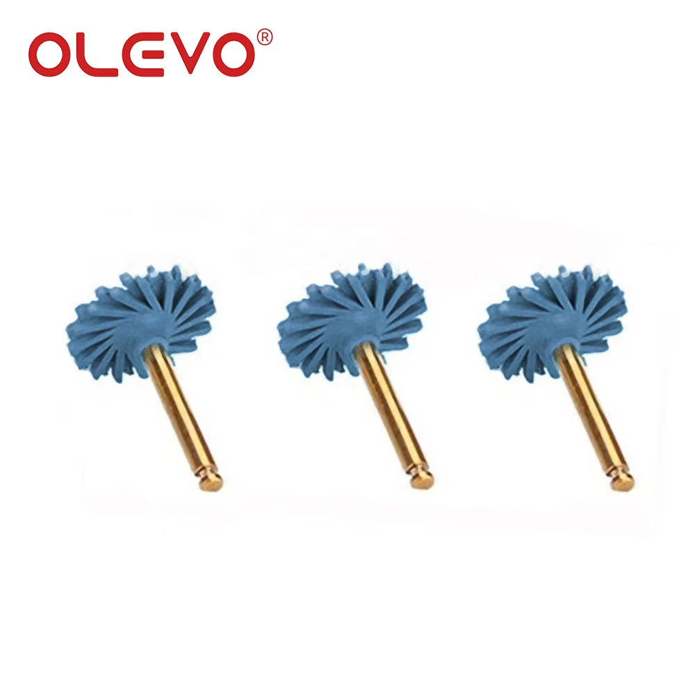3/6 Pcs Dental Rubber Diamond Polisher Composite Resin Polishing Disc Wheel Kit Brush Burs High Gloss Polishing RA 2.35Mm