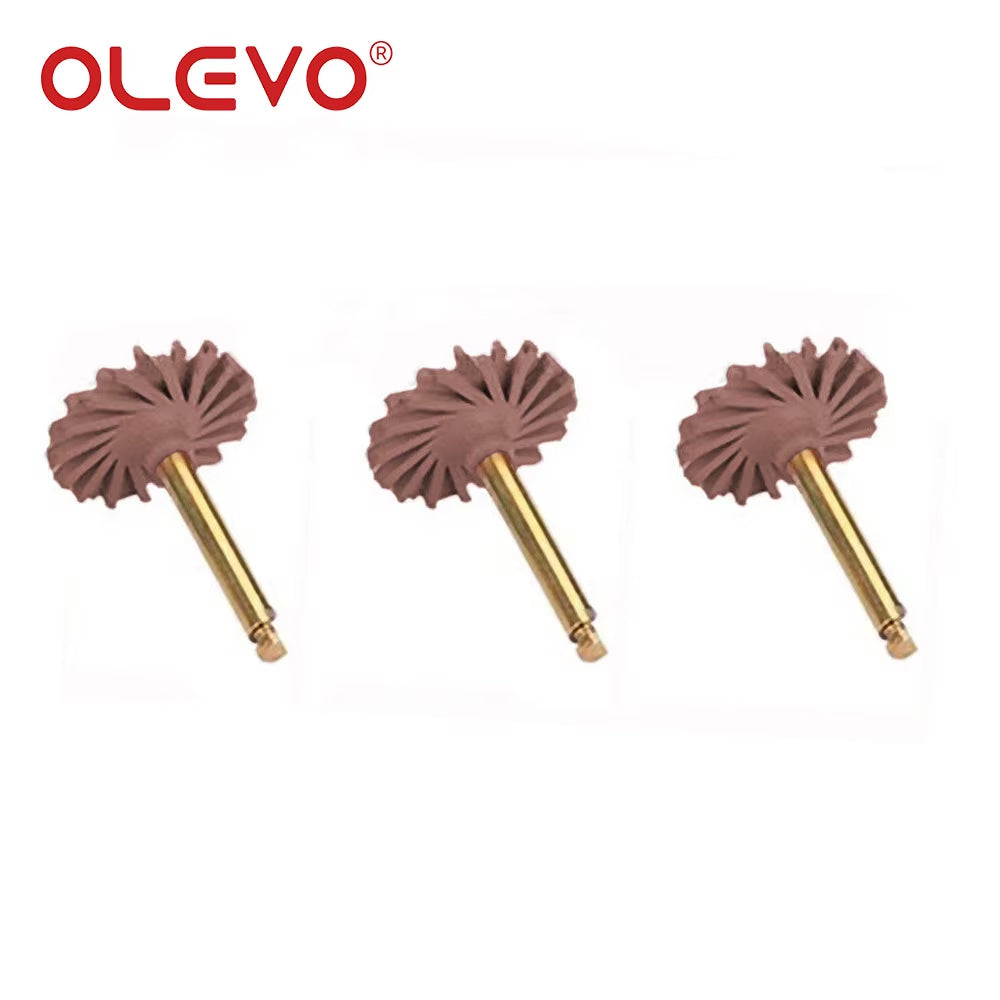 3/6 Pcs Dental Rubber Diamond Polisher Composite Resin Polishing Disc Wheel Kit Brush Burs High Gloss Polishing RA 2.35Mm